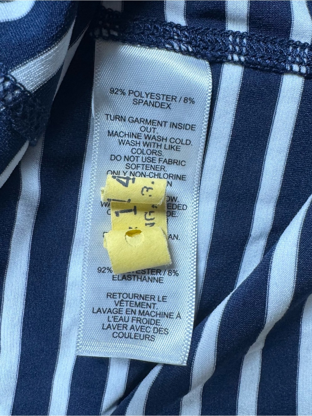 Vineyard Vines Notre Dame Women’s Large Navy & White Stripe Q-Zip Performance - Picture 11 of 11